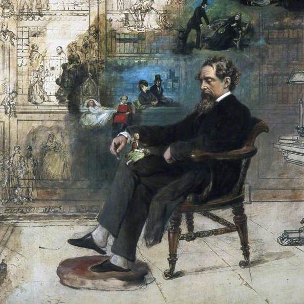 Detail from Buss, Dickens' Dream